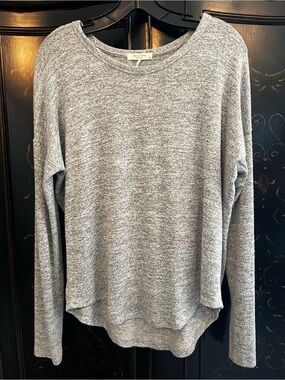 rag & bone Hudson Long-Sleeve Tee in Heather Gray - Size Small, Like New!